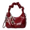 Fashion Rhinestone Bowknot Evening Bag Glitter Gold Silver Bow Chain Bag Clutch Bag for Women Female