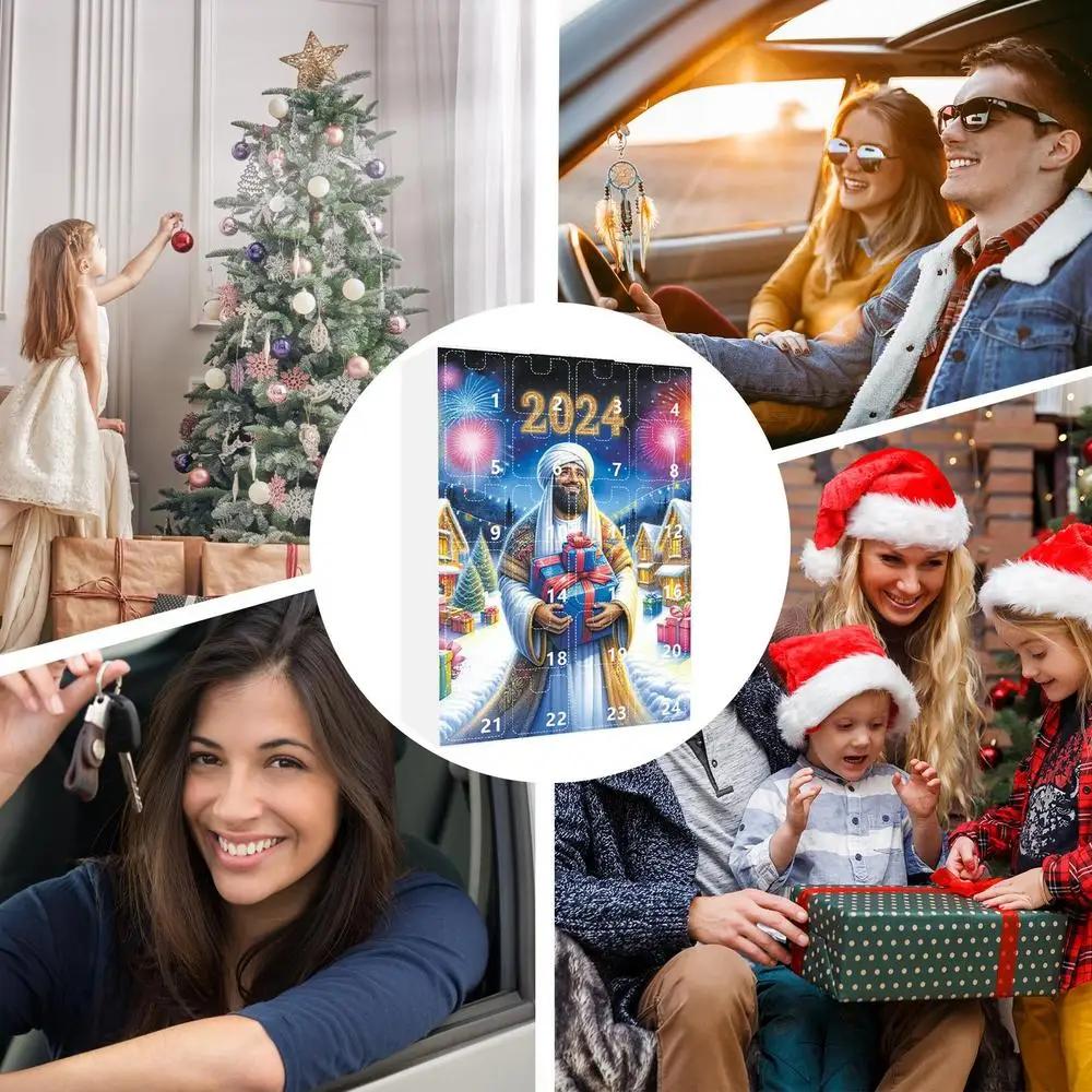 24 шт. Подвеска Иисус Рождественский Адвент-календарь 2D Акрил 24 Рождественский — фото 4