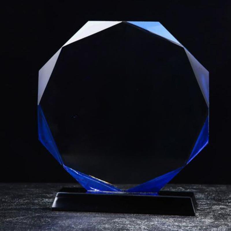 Creative Iceberg Crystal Trophy, Outstanding Employee, Annual Meeting Award, Commemorative Home Decoration, High-end Medal, 1Pc carving
