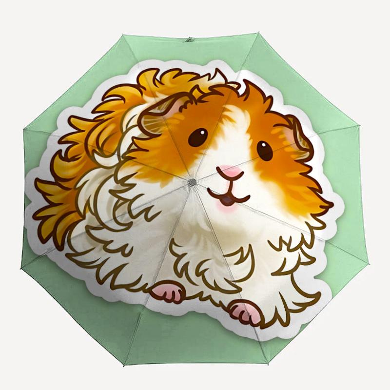 1pc Guinea Pig Automatic Open/Close Umbrella - Compact Travel Umbrella, Gift for Birthday, Yy251208119