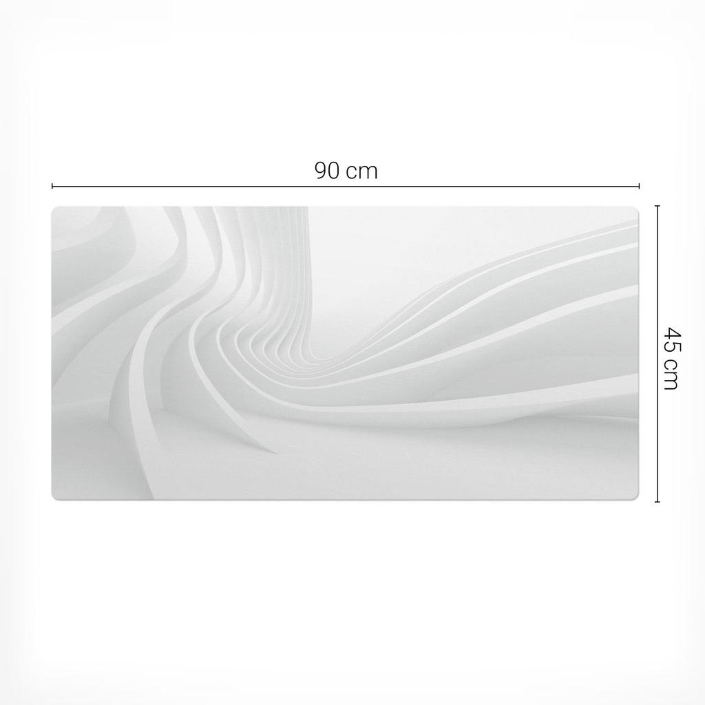 Designer Protective Mat for Laptop Futuristic Waves 90X45 Cm