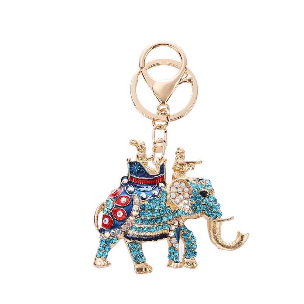 Брелок «Слон Юго-Восточной Азии»: Красочный тайский слон Подвеска Брелок для сумки - Счастливый подарок для путешествий