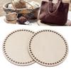 2Pcs Easy Use Wooden Wooden Base Round Durable Bag Base Knitting Tool Basket Making