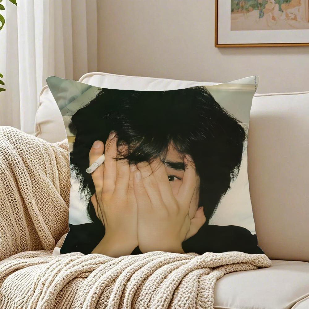 musician revolutionary VViktor TTsoi Cushion Cover Pillowcase Antidustmite living Room Sofa Decor Cushion Room