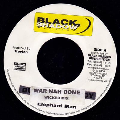7-Zoll Schallplatte ELEPHANT MAN - War Nah Done NONE Black Shadow Re 2000 Jamaika Reggae, Ska & Dub Gebraucht
