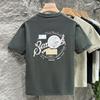 Heavy Mens T-shirt Summer Thin Versatile American Short-sleeved T-shirt Everyday Round Neck Top