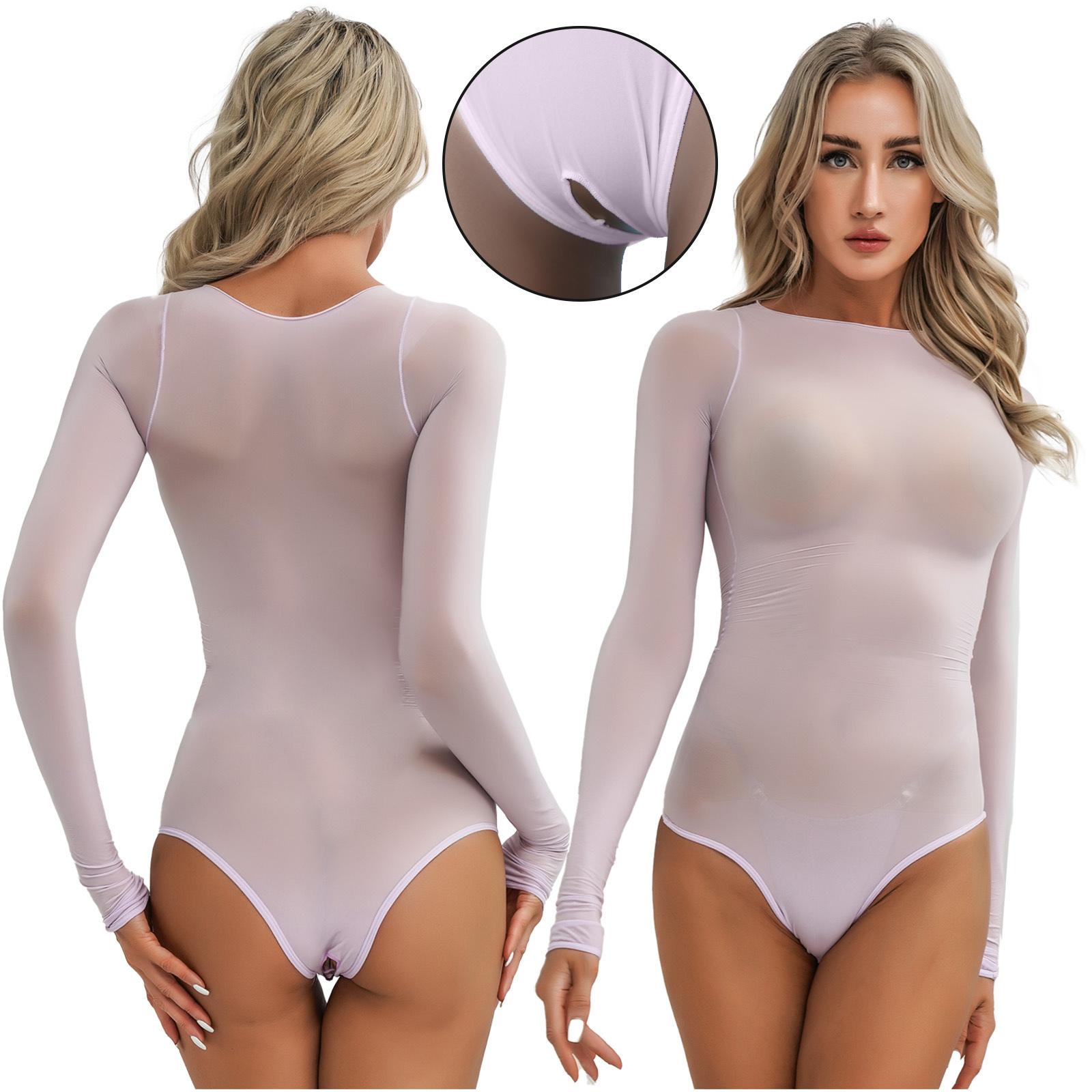 

Жіноча прозора сітчаста білизна для корекції живота, трико, боді, футболка, комбінезон, нічний одяг One Size