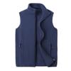Gilet da Uomo Autunno e Inverno in Lana d'Agnello Caldo Imbottito Collo Alto Taglia Grande Casual Versatile Giacca di Tendenza Spalle