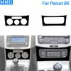 For Volkswagen Passat B6 2006-2011 Piano Black Air Conditioning AC Control Panel Trim Cover Car Interior Accessories Sticker
