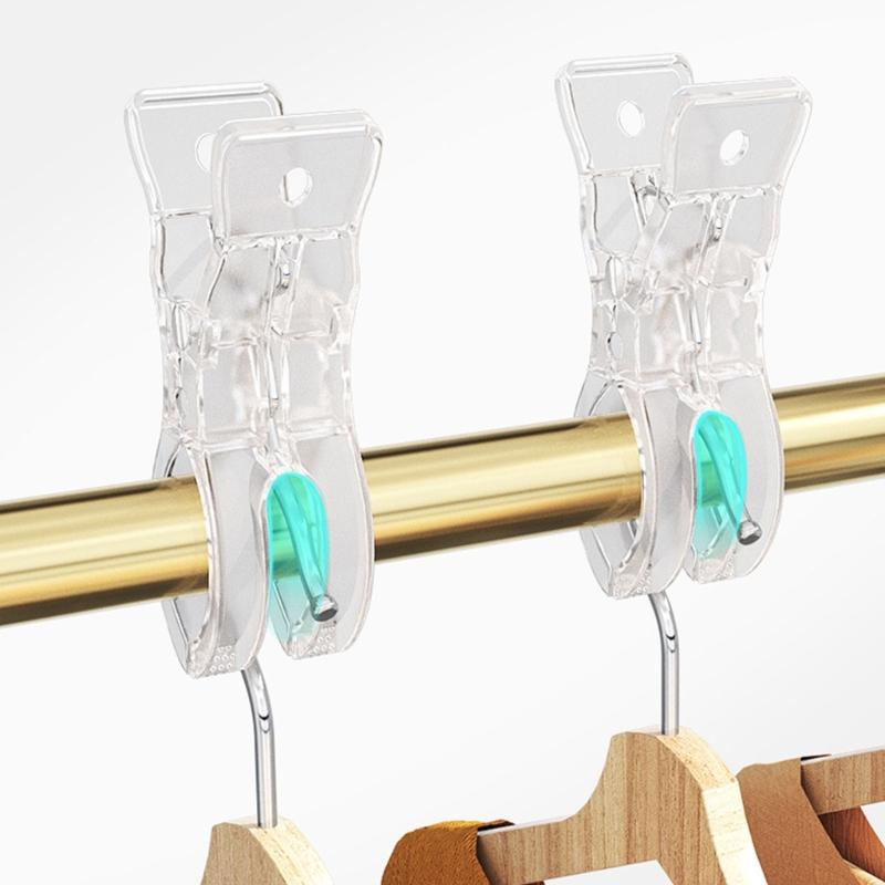 Multifunctional Big Size Plastic Clothes Clips for Securing Bedding and Garments Sturdy Laundry Pegs Ideal for Home Outdoor Use.