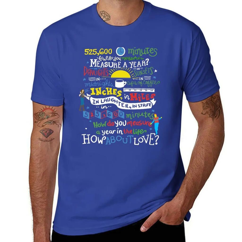 Rent Musical. Seasons of Love T-Shirt Cute Tops Tops Custom Shirt Cotton Graphic Tees Men T Shirts