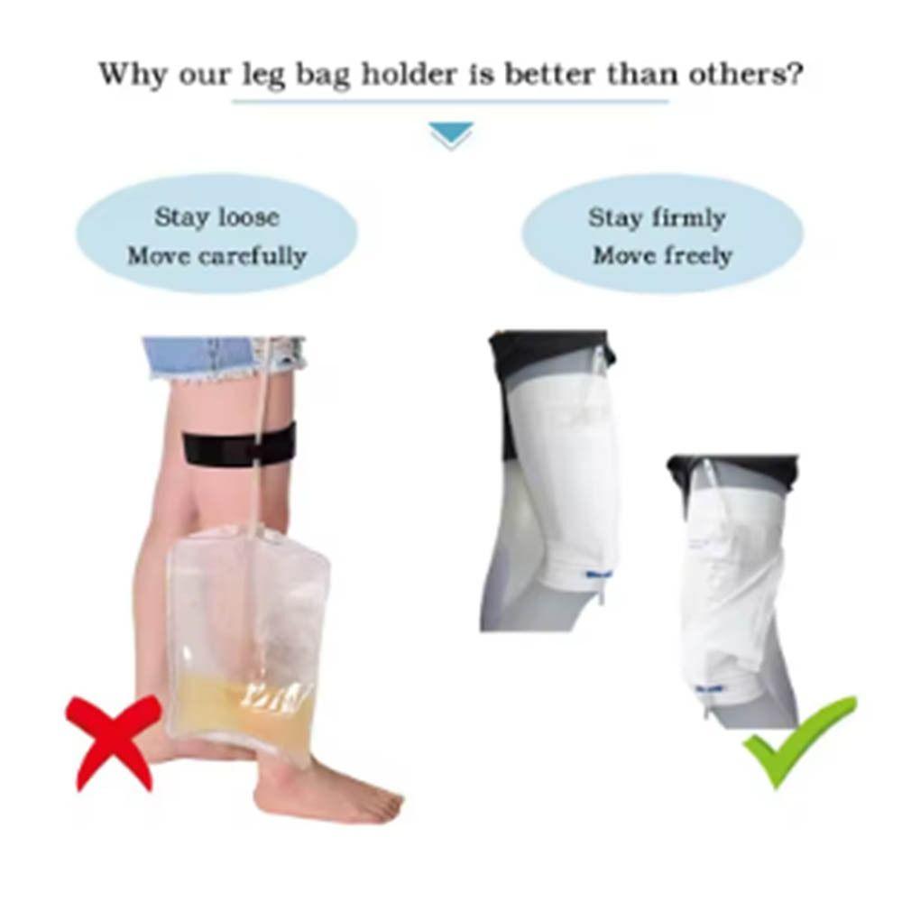 Elastic Urine Bag Holder Reusable Catheter Bag Leg Sleeve  Urinary Incontinence Supplies