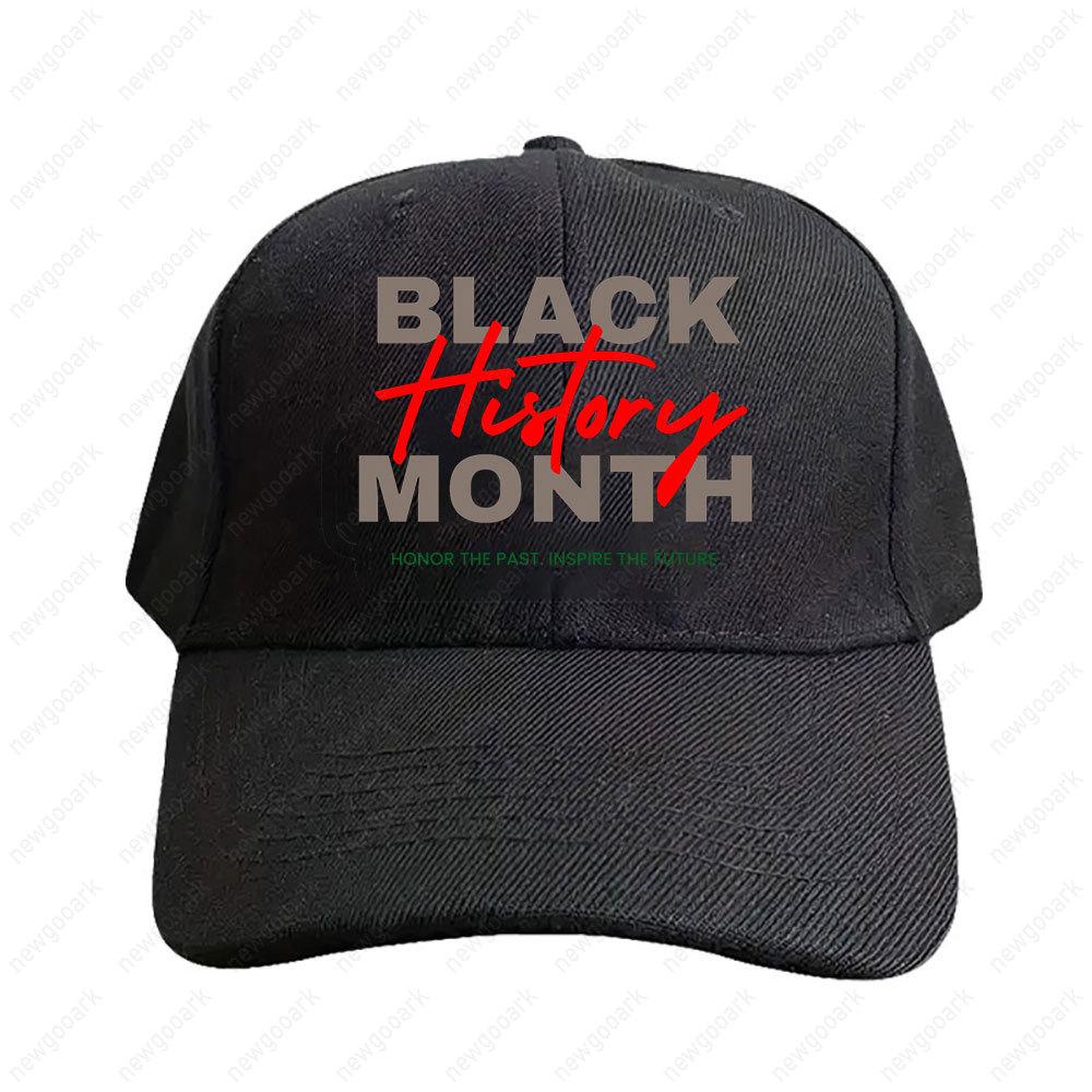 Black History Month Honor The Past Inspire The Future Cap Women Unisex Graphic Baseball Caps Peaked Hat Adjustable