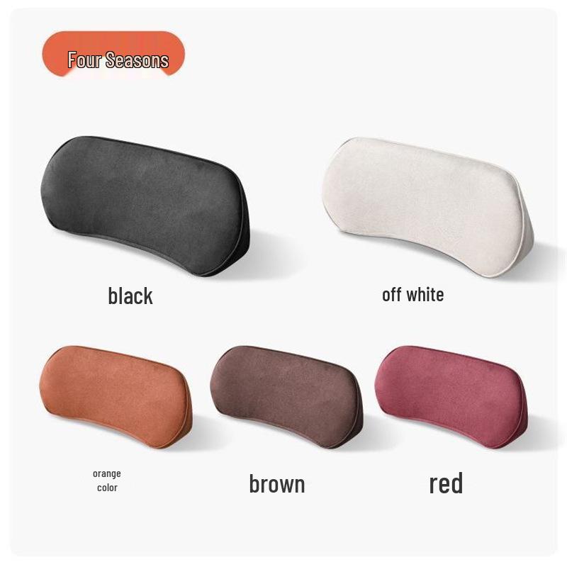 Car Lumbar Support Cushion - Slim Memory Foam Pillow for Coccyx and Waist Protection
