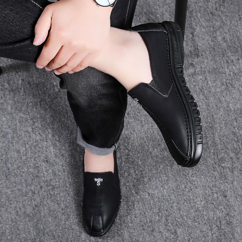 Весенне-осенняя мужская обувь на мягкой подошве. Мужская повседневная кожаная обувь — фото 5