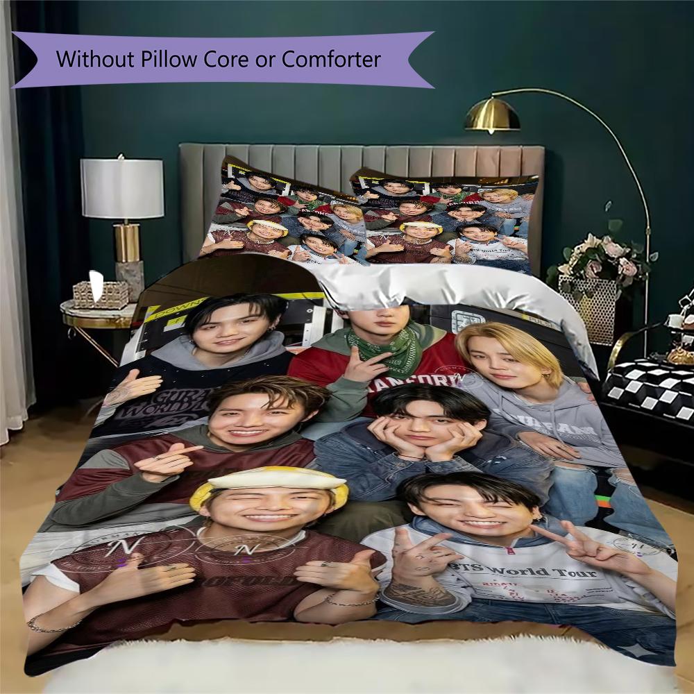 Love Love Threepiece Set 1 Duvet Cover 2 Pillowcase Without Core Without Core Soft And Comfortable Bedding Set Duvet Cover And Pillowcase
