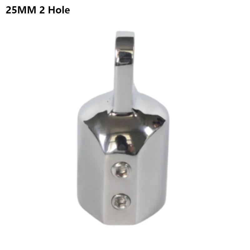 1PC Boat Bimini Top Fitting Deck Hinge Slide Cap 22mm25mm Pipe Eye End Cap External Eye End Canopy Tube Boat Accessories