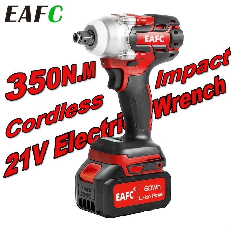 

EAFC 21V Brushless Electric Wrench, Cordless Electric Wrench Set, 1/2 Inch Electric Wrench, Equipped with 3.0Ah Lithium Battery