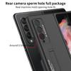 Ultra Thin Matte Case For Samsung Galaxy Z Fold 3 Z Fold 4 5g Case Magnetic Holder Side Pen Slot Phone Cover Fundas (No S Pen )