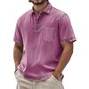 Men's Vintage Button Down Bowling Shirts Short Sleeve Summer Beach Shirt