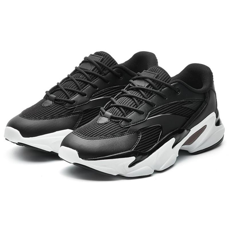 Anta Cushioning Wear-Resistant Low-Top Chunky Sneakers Women's Black White Sneakers