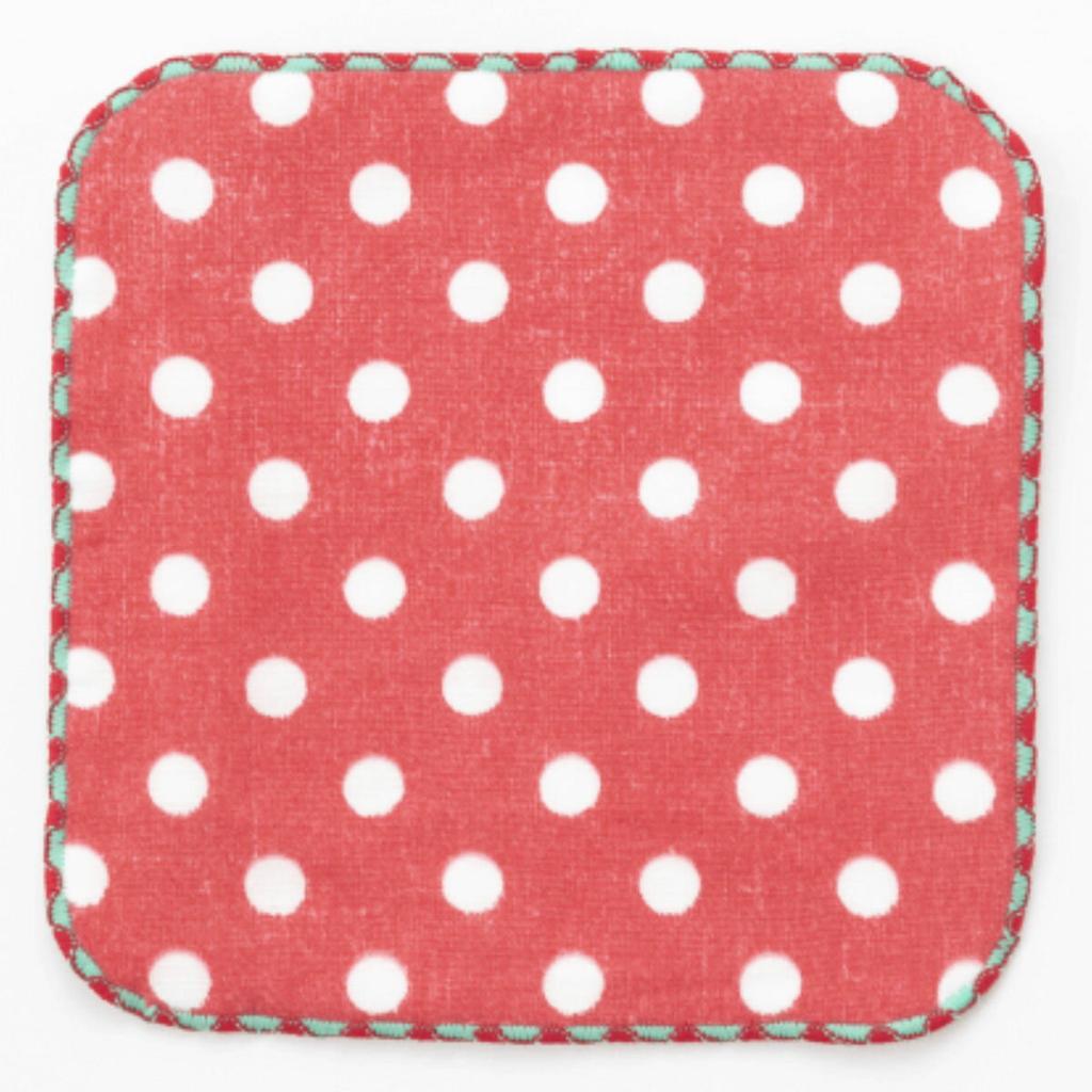 Mini Towel Gauze Handkerchief 1515cm Dot (hand Hand Drying 100 Cotton Washing Name Label Tag Small Size)