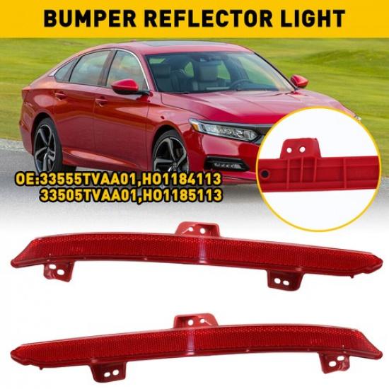 Left Driver Rear Bumper Light For 2018-2021 2022 Honda Accord Reflector Lamps EA