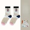 Autumn and Winter Cartoon Bear Women's Jacquard Cotton Women's Socks Multicolored Mid-calf Casual Socks