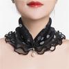 4 Stück Damen-Netz-Kopftücher, Chiffon-Schleier für den Hals, Modische und Elegante Leichte Schals für Frühling und Sommer, Vielseitige Halswickel