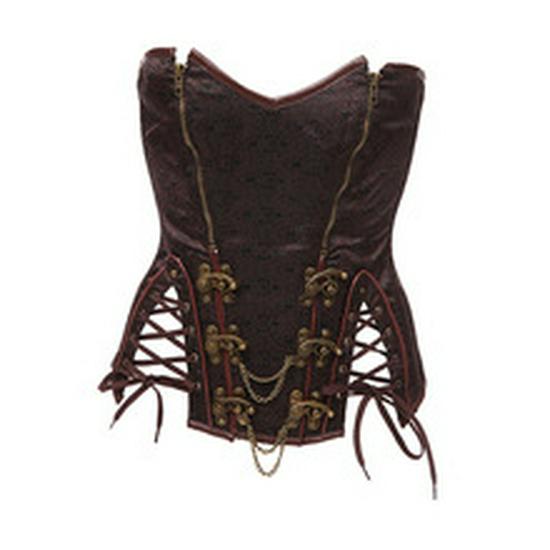 Steampunk gotický halterový korzetový top - Evropský styl zeštíhlující pas tvarovač postavy
