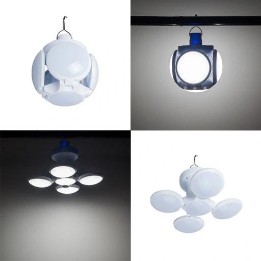 Lampa Solarna Led Składane Światło Żarówka Usb Oświetlenie Ogrodowa Do Domu