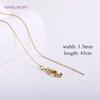 Fashion Inlaid Zircon Pendants 18K Gold Plated Natural Shell Round/Star Shape Charms For DIY Necklace Jewelry Making Accessories