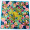 [BYSIFA] Winter  Silk Scarves New Accessories Ladies Green Cheap Head Scarves China 90*90cm Floral Hijab Scarves Wraps