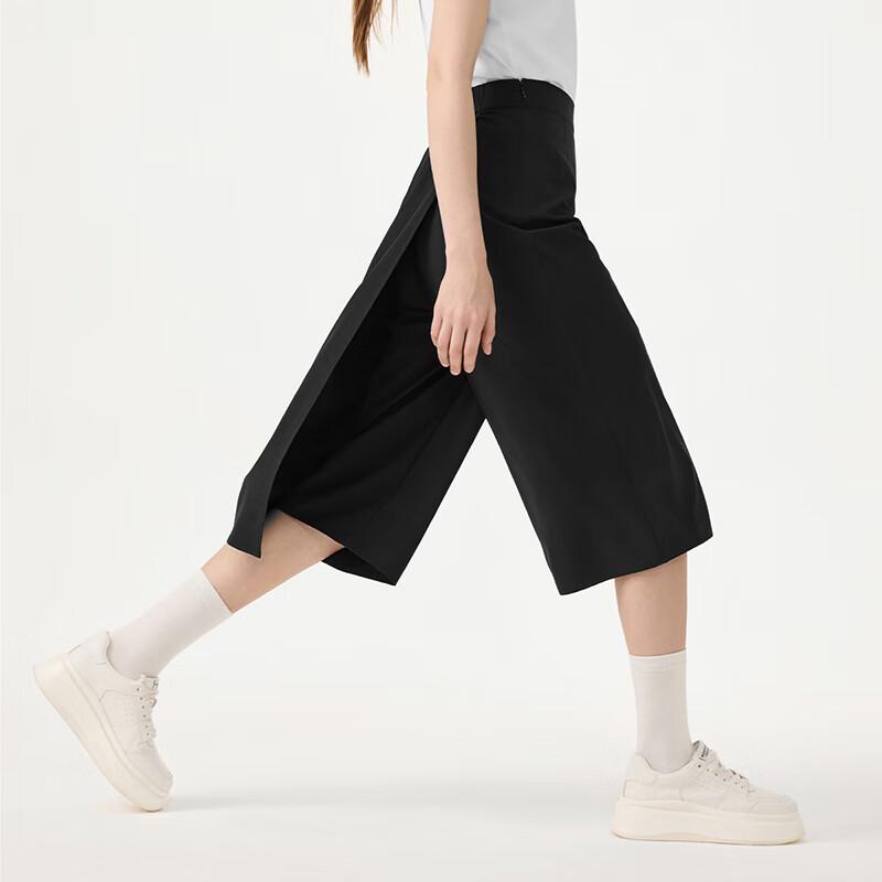 Tambor Women's TB5233016A Quick-Dry Elastic Wide-Leg Cropped Culottes