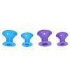 20pcs Mushroom Hair Curler Self Grip DIY Silicone Hair Style Curlers for Long Medium Short Hair Purple Blue