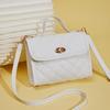 Korean Version of Small Square Bag Women's Bag Mobile Phone Bag Diamond Chain Embroidery Bag
