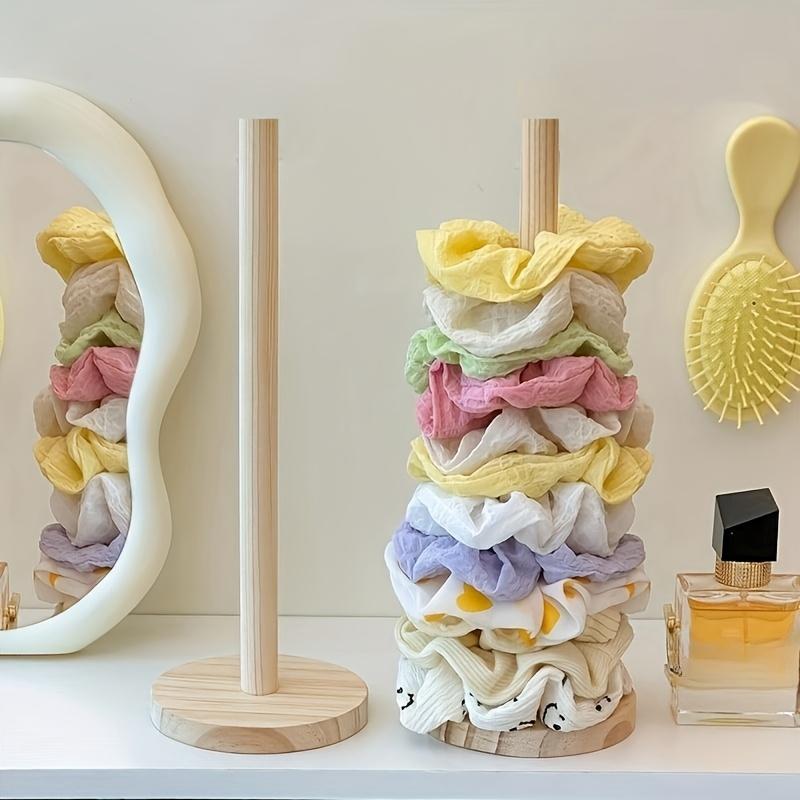 1Pc Wooden Hair Accessory Organizer- Clip Display Stand, Perfect for Teens' Room Decor, Cute Hair Clips Holder