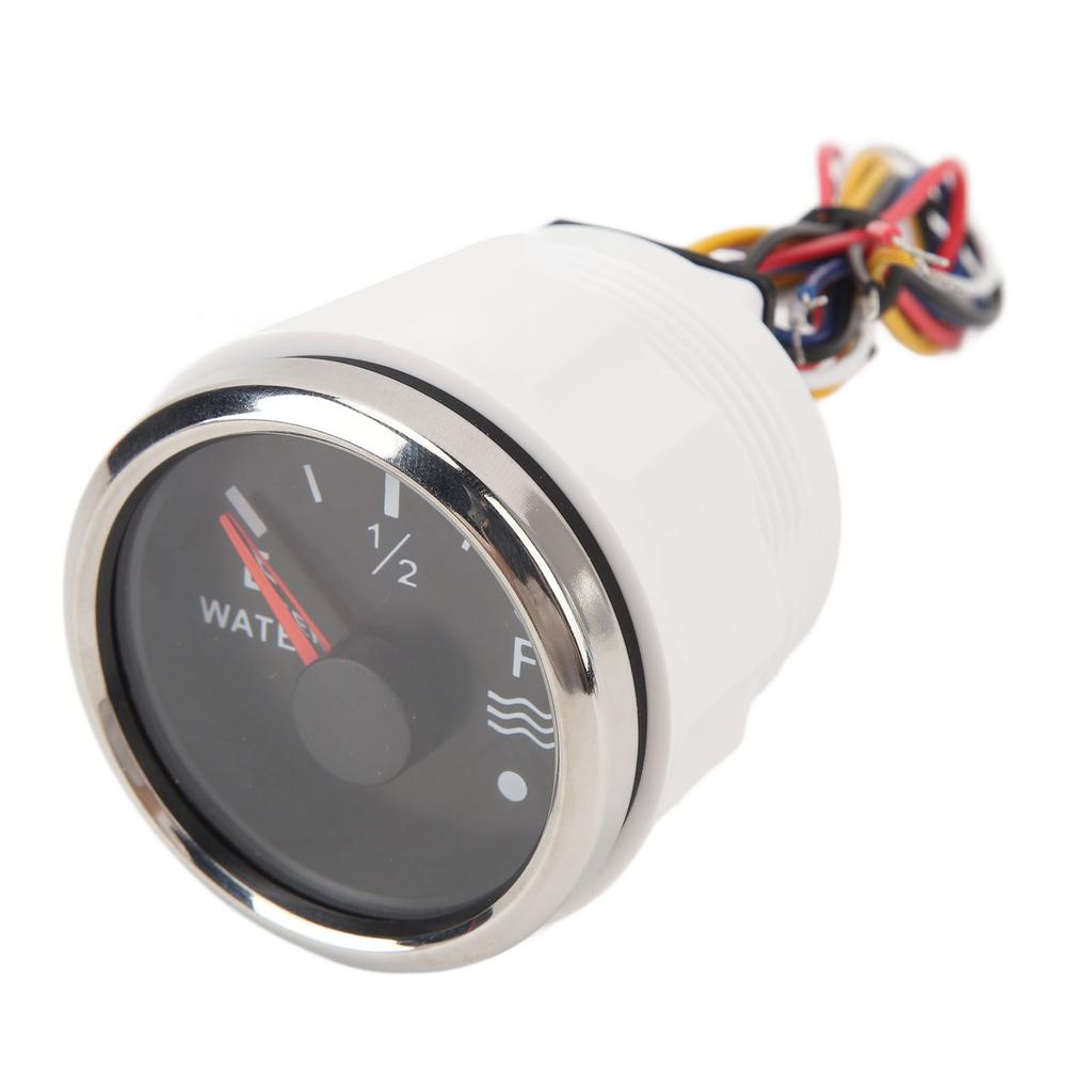 52MM Water Level Gauge DC9 to 32V 0 to 190 Ohm E‑1 2‑F Pointer Water Level Gauge with Backlight for RVs Yachts Fishing