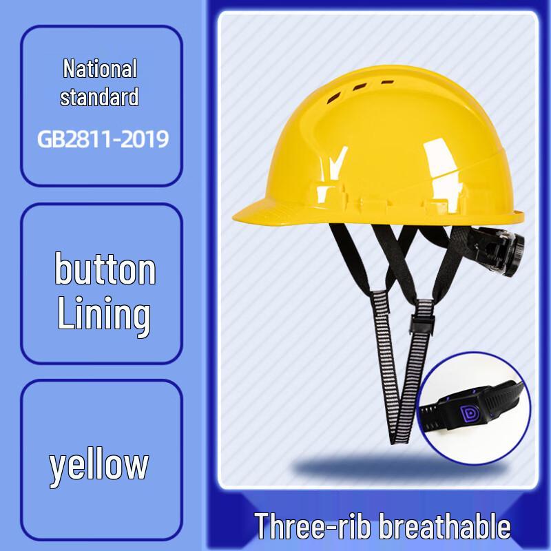OEING Three-Rib ABS Safety Helmet One Size