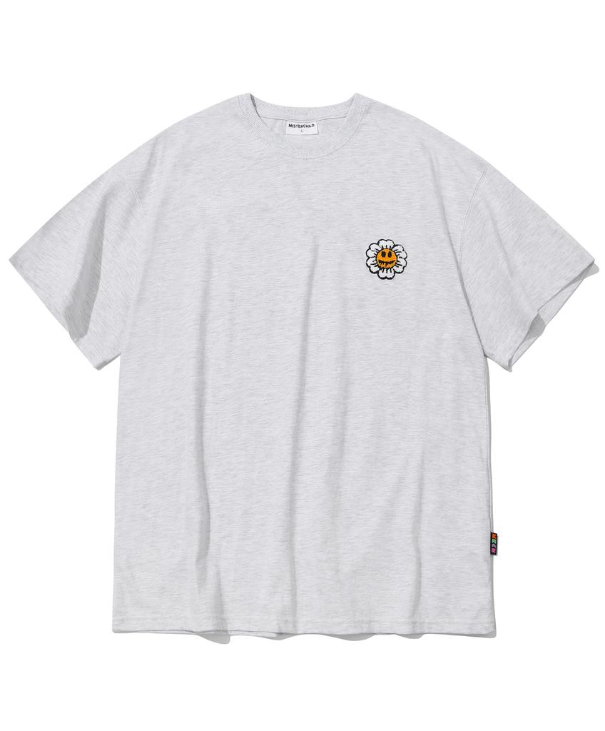 MISTER CHILD Daisy Smile T-Shirt Light Gray