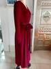 Elegant Velvet V-Neck Bridesmaid Dress for Autumn/Winter