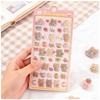 HOT 3D Flocking Embossed Stickers Cute Sniffles Rabbit Animal for Kids Girls Phone DIY Decoration Short Plush Stickers
