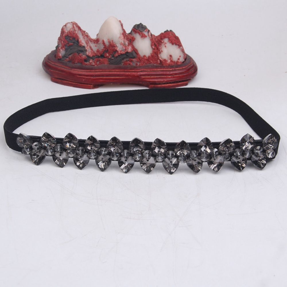 Rhinestone All-match Elastic Cummerbunds Waist Corset Belts Women Waist Belt Crystal Elastic Belt