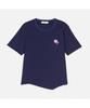 BANGBANG Women'S Flower Embroidery Asymmetrical Hem Short Sleeve T-Shirt (Ctm319)