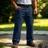 Men's Cargo Sweatpants with Elastic Waistband and Drawstring Straight Leg Joggers for Casual Everyday Wear