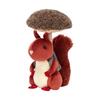 JELLYCAT Woods Animal Series Mushroom Picking Squirrel Comfort Doll Plush Doll 20cm High