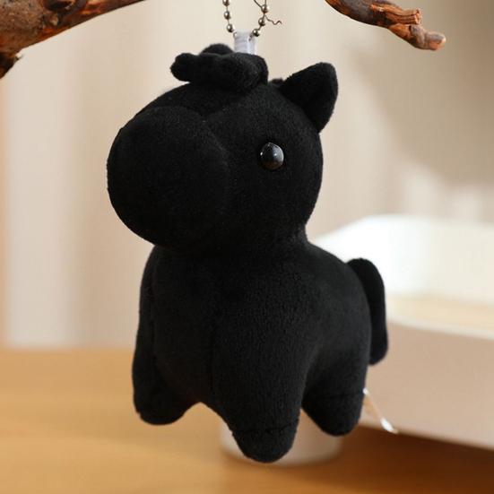 Horse Plush Pendant Soft Stuffed Animal Bag Charm Cartoon Horse Figurine