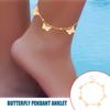 Exquisite Ankle Bracelets Butterflies Aesthetic Jewelry Pendents Wear-resistant Decorations Beach Gifts Foot Chains for Women