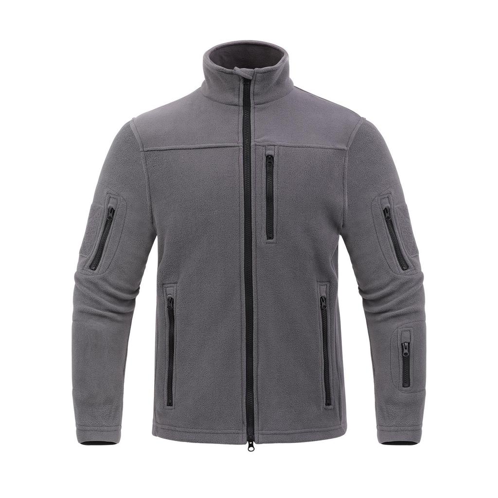 Men's Tactical Fleece Jacket for Outdoor Sports - Warm, Long Sleeve, Zipper, Ideal for Autumn and Winter Mountaineering