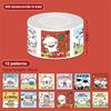 300Pcs/Roll Cartoon Animal Sticker Capibara Kapibala Puppy Hand Account Decals Gift Bag Sealing Sticker Cake Baking Label